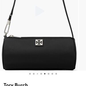 Tory Burch Black Crossbody with Silver Accents